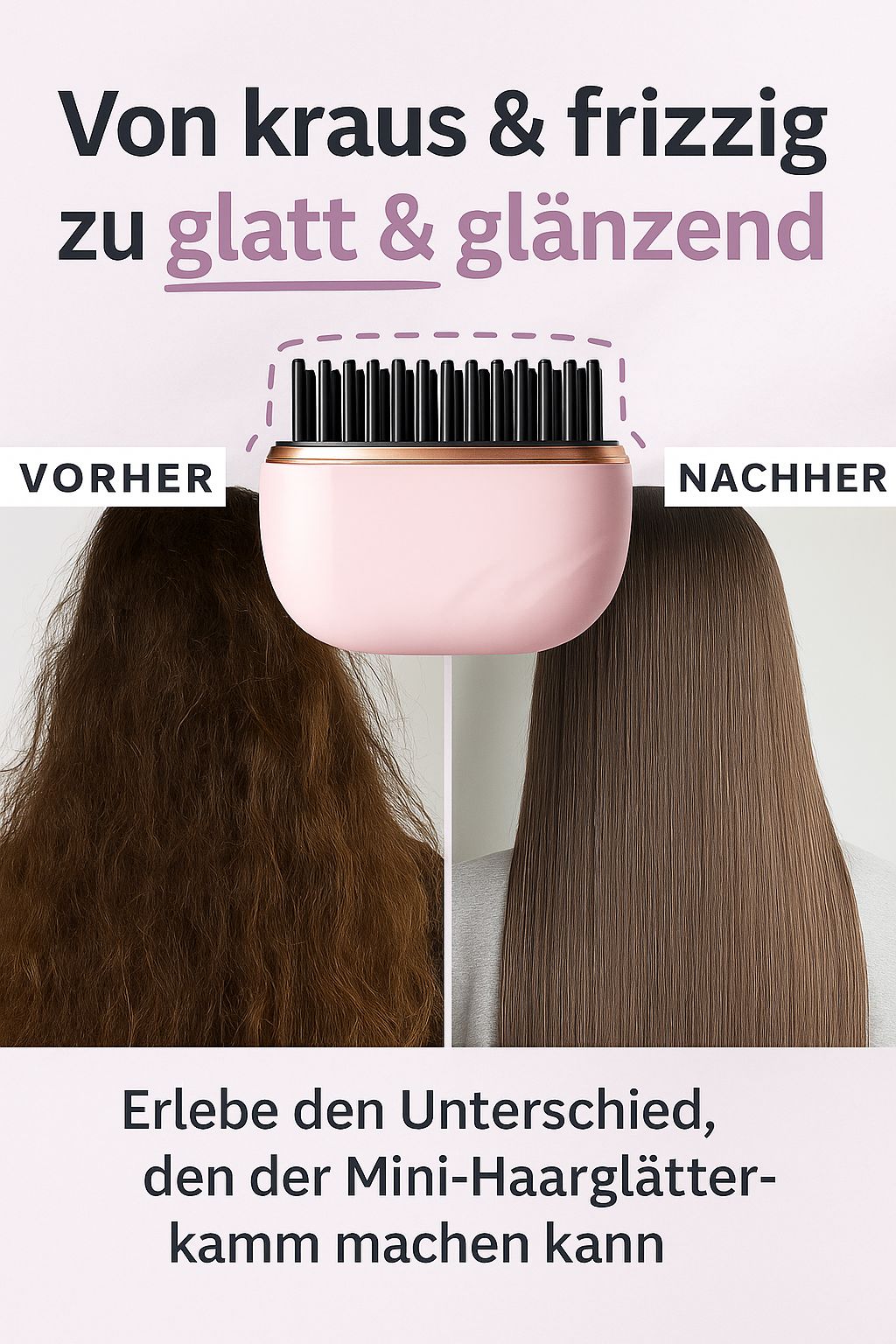 Lúmina - Der Glättkamm, der dein Haar zum Strahlen bringt