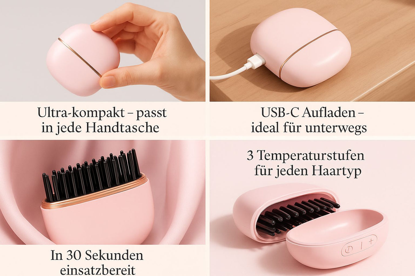 Lúmina - Der Glättkamm, der dein Haar zum Strahlen bringt